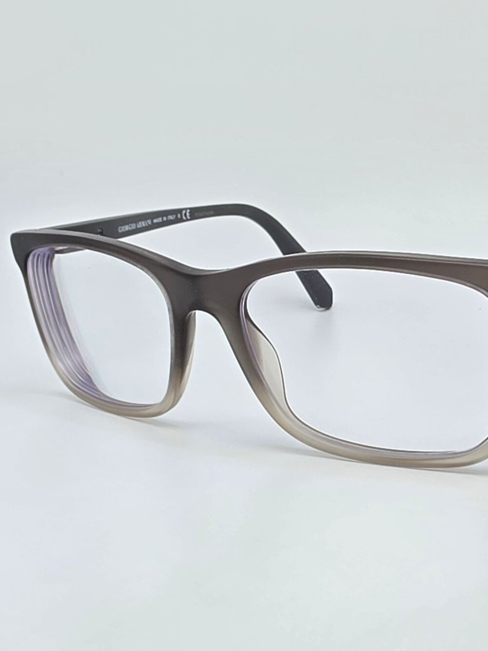 Giorgio Armani AR7092 5445 Matte Grey Gradient Eyeglasses Frame w Flexhinge 55mm